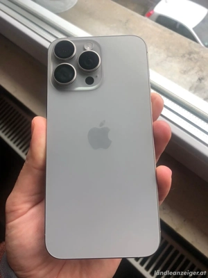 Apple iphone 15 pro max 256gb titan natur Bild 3