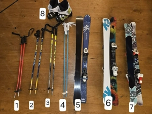 Verschiedene Kinderski