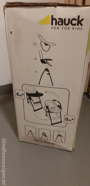 Hauck Hochstuhl Wippe SIT N RELAX für Kinder ab 0 Monat (Babywippe, Babystuhl) Bild 4