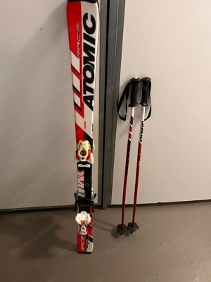 Atomic Ski 120 cm mit Stöcke 