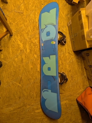 gebrauchtes Snowboard Burton 137cm mit Bindung Atomic Bild 2