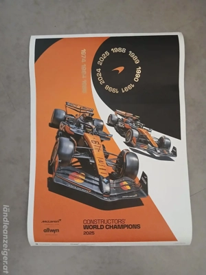 Weltmeister Plakat Mclaren 