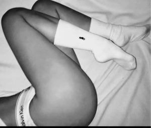 Lady-Socken   getragen, gut erhalten