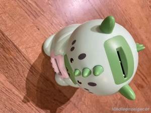 Sparschwein (Dino) mit Geldzählefunktion und Wecker