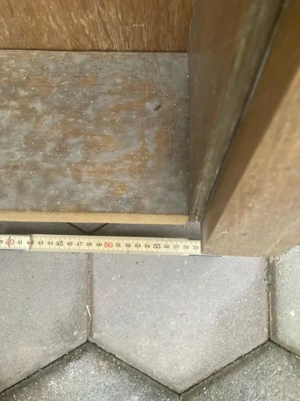 Holztüren, Türblatt mit Zargen ohne Rückblende, 2 x 70 cm Breite, 1x 60 cm Breite für 20cm Mauer Bild 5