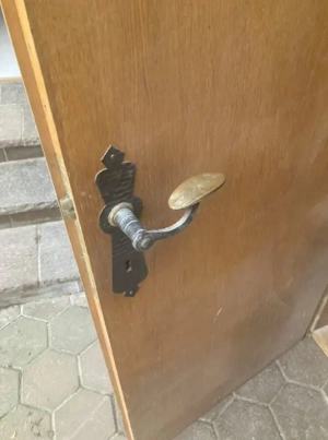 Holztüren, Türblatt mit Zargen ohne Rückblende, 2 x 70 cm Breite, 1x 60 cm Breite für 20cm Mauer Bild 4