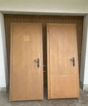 Holztüren, Türblatt mit Zargen ohne Rückblende, 2 x 70 cm Breite, 1x 60 cm Breite für 20cm Mauer Bild 2