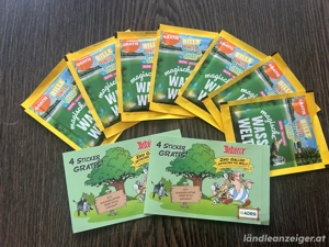 9 Packungen Sticker: 7x Wasserwelt, 2x Asterix