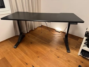 Gamingschreibtisch Schreibtisch sitz steh, elektrisch höhenverstellbar, 180x80 cm, WIE NEU
