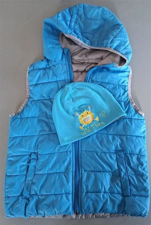Weste   Kinderweste und Kappe