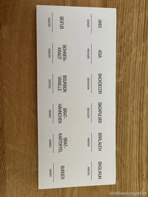 Etiketten für Gewürze + Stifte Bild 3