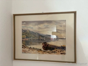 Aquarell H. Trippolt Bregenzer Seeufer  Bild 2
