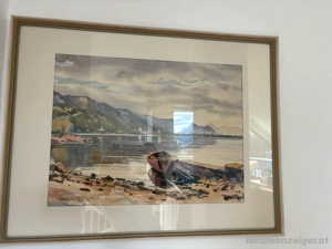 Aquarell H. Trippolt Bregenzer Seeufer  Bild 4