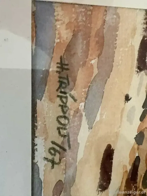 Aquarell H. Trippolt Bregenzer Seeufer  Bild 5