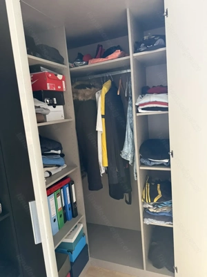 Großer Eck-Kleiderschrank + passender Aufsatz   viel Stauraum, modernes Design Bild 3