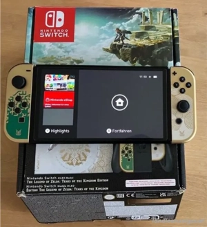 Nintendo Switch OLED mit Viele Spielen Bild 2