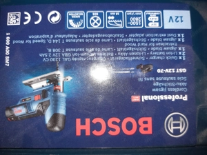 Eine neue Stichsäge  mit Akku wird verkauft. GST 12v-70 Bild 2