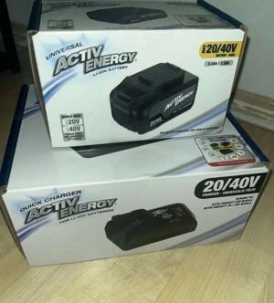 Ferrex ladegerät und akku 20 40V 5Ah 2.5Ah Bild 3