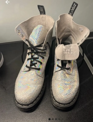 Dr. Martens Silber glitzern 