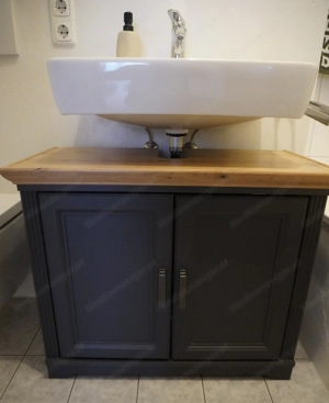 Badmöbel Set: Unterschrank + Hängeschrank