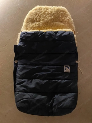 Lammfell Fußsack von Eisbärchen