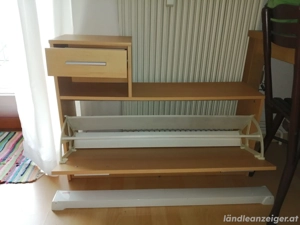 Kommode aus Holz mit Schuhlade Bild 2
