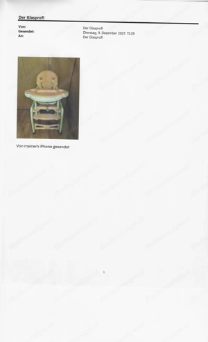 KInderstuhl zum Essen