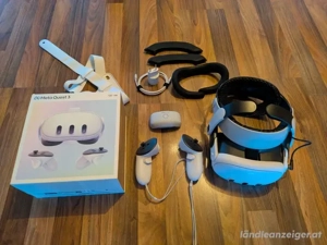 Meta Quest 3 128GB VR-Headset - Weiß mit BoboVR Headstrap und Akku