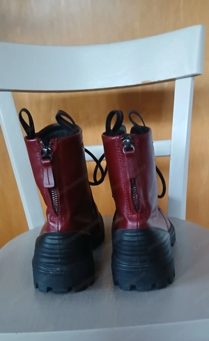 Stiefeletten, Leder, ECCO, Größe 39, Farbe: weinrot Bild 3