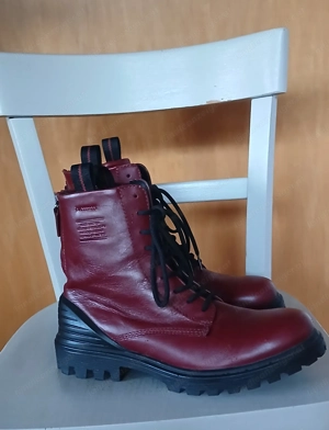 Stiefeletten, Leder, ECCO, Größe 39, Farbe: weinrot Bild 2