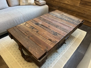 KARE Couchtisch - Railway Design - Massivholz  Metall Bild 2