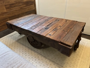 KARE Couchtisch - Railway Design - Massivholz  Metall Bild 3