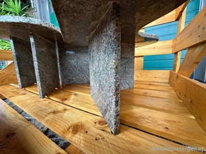 Naturstein-Granit Beistelltische - Handgefertigte Unikate in Herzform Naturstein-Granit Wohnzimmer T Bild 3