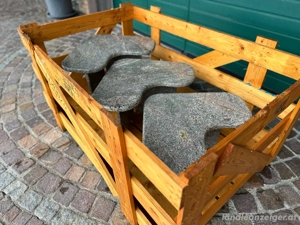 Naturstein-Granit Beistelltische - Handgefertigte Unikate in Herzform Naturstein-Granit Wohnzimmer T Bild 2