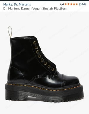 Dr. Martens Damen Vegan Sinclair Plattform gr. 41 Bild 2