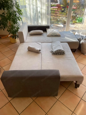 Eck-Couch, ausziehbar mit Bettlade, 250x190 Bild 2