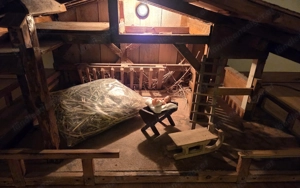 Krippe Weihnachten Holz Licht Weihnachtskrippe Zubehör Bild 2