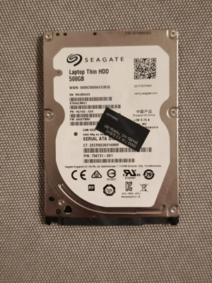 2.5  Festplatte Seagate Laptop Thin HDD 500GB SATA