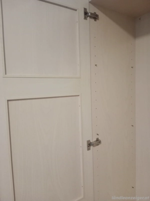 Kasten Schrank Massiv Holz hell Beige Regal 2 Teilig Bild 7