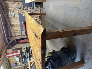 Unikat Selbstgemachter Eiben Tisch 