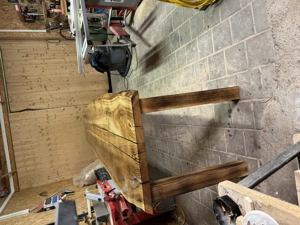 Selbstgemachter Eschen Tisch  Bild 2