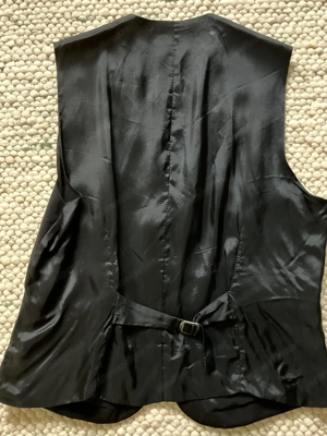 Herrengilet 100% Schurwolle schwarz Gr. 50