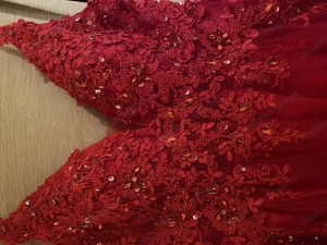 Maturaballkleid mit Spitze und Tüll Bild 4