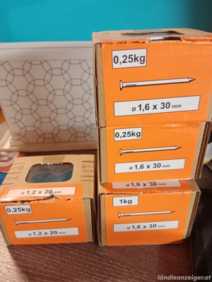 Nägel 1,2 x 20 , 1,6 x 30