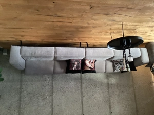 Verkaufe Steingraue Couch Bild 4