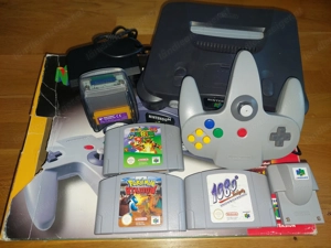 Nintendo N64 inkl. Zubehör und 3 Spiele.