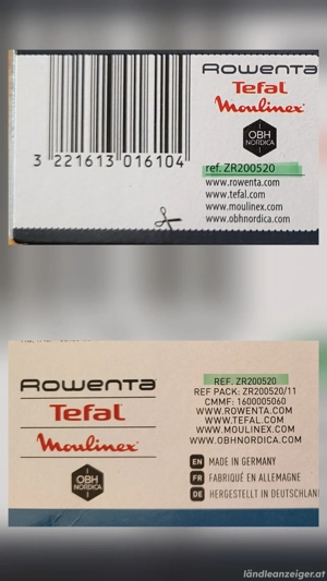 Staubsaugerbeutel Rowenta 4 Pkg Bild 2