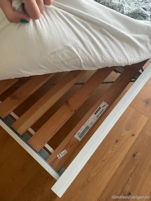 Ikea Bett 1,40x2,00m inkl. Matratze und Lattenrost Bild 2