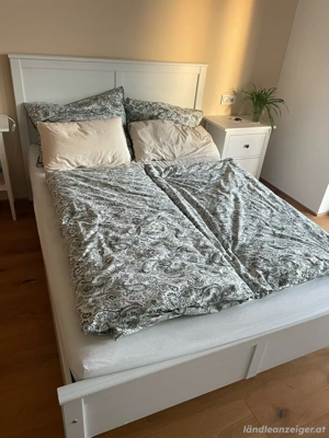 Ikea Bett 1,40x2,00m inkl. Matratze und Lattenrost Bild 5
