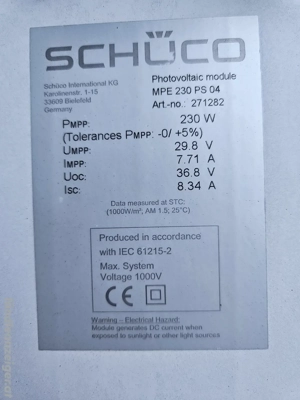 PV Module Schüco 230PS04 Bild 2